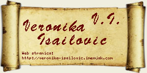 Veronika Isailović vizit kartica
